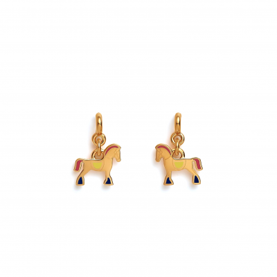 HERMES CHEVAL EARRINGS H100008F HERMES CHEVAL EARRINGS H100008F
